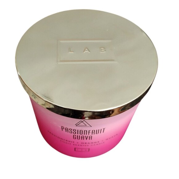 LAB Candles Coconut Wax Passion Fruit Guava Pink Glass - Picture 3 of 4